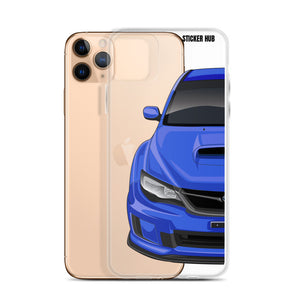 WR Blue 09-14 Subaru WRX STI - iPhone Case