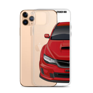 Red 09-14 Subaru WRX STI - iPhone Case