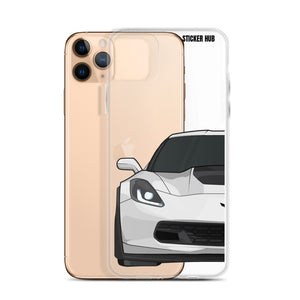 White C7 Corvette Z06 - iPhone Case