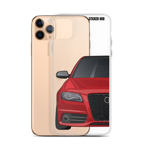 Brilliant Red B8 Audi S4 - iPhone Case