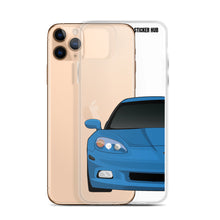 Load image into Gallery viewer, Jet Stream Blue C6 Corvette - iPhone Case