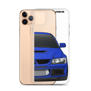 Blue Mitsubishi Evo - iPhone Case