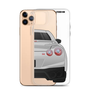 Silver R35 Nissan GTR - iPhone Case