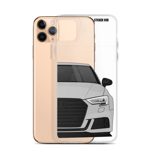 Silver B9 Audi S3 - iPhone Case