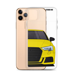 Yellow B9 Audi S3 - iPhone Case