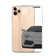 Load image into Gallery viewer, Gray Lamborghini Aventadoor - iPhone Case