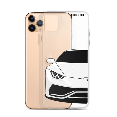 White Lamborghini Huracan - iPhone Case