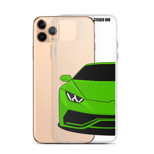 Green Lamborghini Huracan - iPhone Case