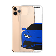 Load image into Gallery viewer, Dark Blue Lamborghini Huracan - iPhone Case