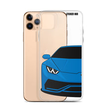 Load image into Gallery viewer, Blue Lamborghini Huracan - iPhone Case