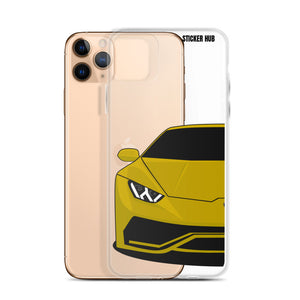 Yellow Lamborghini Huracan - iPhone Case