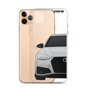 Silver B9 Audi S4 "Facelift" - iPhone Case