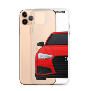 Red B9 Audi S4 "Facelift" - iPhone Case