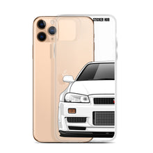 Load image into Gallery viewer, White R34 Nissan GTR - iPhone Case