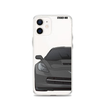 Load image into Gallery viewer, Gray C7 Corvette Stingray - iPhone Case