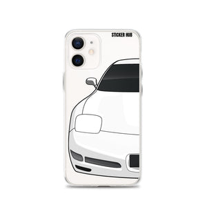 White C5 Corvette Z06 - iPhone Case