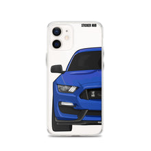 Load image into Gallery viewer, Lightning Blue Mustang GT350 - iPhone Case