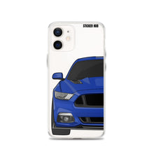 Load image into Gallery viewer, Deep Impact Blue 15-17 Mustang 5.0 - iPhone Case