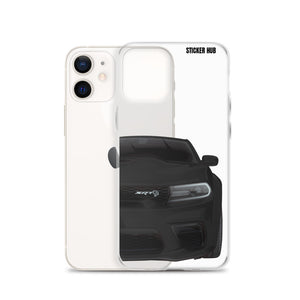 Black Charger Hellcat (Widebody) - iPhone Case