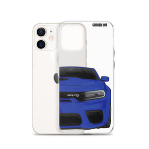 Blue Charger Hellcat (Widebody) - Phone Case