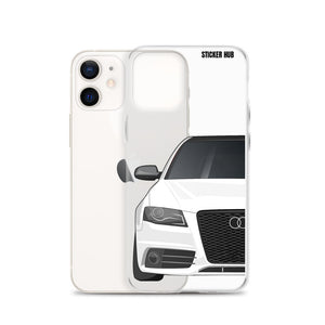 White B8 Audi S4 - iPhone Case