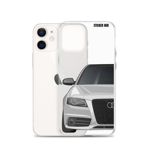 Silver B8 Audi S4 - iPhone Case