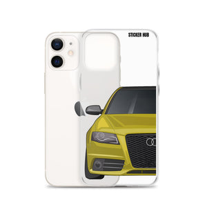 Yellow B8 Audi S4 - iPhone Case