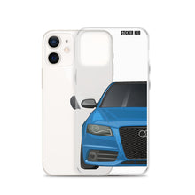 Load image into Gallery viewer, Sprint Blue B8 Audi S4 - iPhone Case