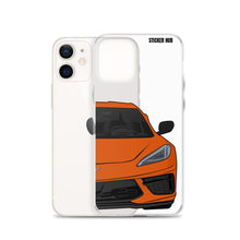 Load image into Gallery viewer, Sebring Orange C8 Corvette - iPhone Case