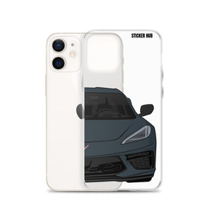 Shadow Gray C8 Corvette - iPhone Case