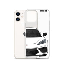 Load image into Gallery viewer, White C8 Corvette - iPhone Case