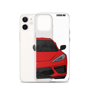 Torch Red C8 Corvette - iPhone Case