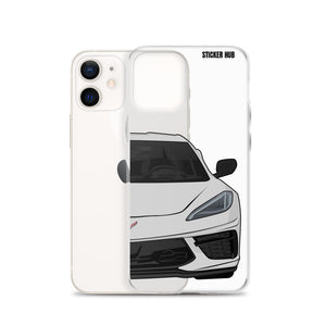 Ceramic Matrix Gray C8 Corvette - iPhone Case