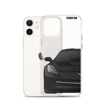 Load image into Gallery viewer, Black C7 Corvette Stingray - iPhone Case