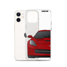 Load image into Gallery viewer, Crystal Red C7 Corvette Stingray - iPhone Case