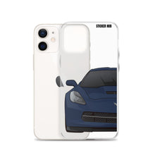 Load image into Gallery viewer, Night Race Blue C7 Corvette Stingray -iPhone Case