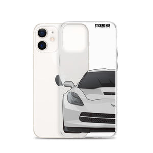 Silver C7 Corvette Stingray - iPhone Case