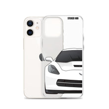 Load image into Gallery viewer, White C7 Corvette Stingray - iPhone Case