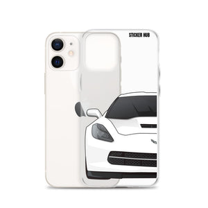 White C7 Corvette Stingray - iPhone Case