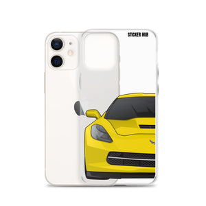 Velocity Yellow C7 Corvette Stingray - iPhone Case