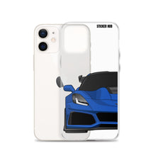 Load image into Gallery viewer, Elkhart Blue C7 Corvette Zr1 - iPhone Case