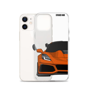 Orange C7 Corvette Zr1 - iPhone Case