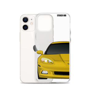 Velocity Yellow C6 Corvette - iPhone Case