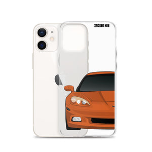 Sunset Orange C6 Corvette - iPhone Case