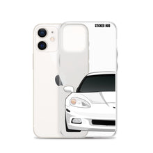 Load image into Gallery viewer, White C6 Corvette - iPhone Case