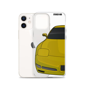 Millennium Yellow C5 Corvette Z06 - iPhone Case