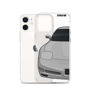 Silver C5 Corvette Z06 - iPhone Case