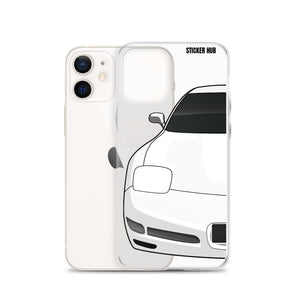 White C5 Corvette Z06 - iPhone Case