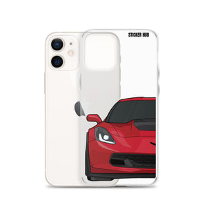 Torch Red C7 Corvette Z06 - iPhone Case