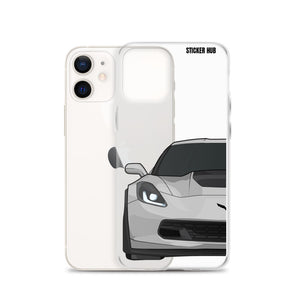 Silver C7 Corvette Z06 - iPhone Case